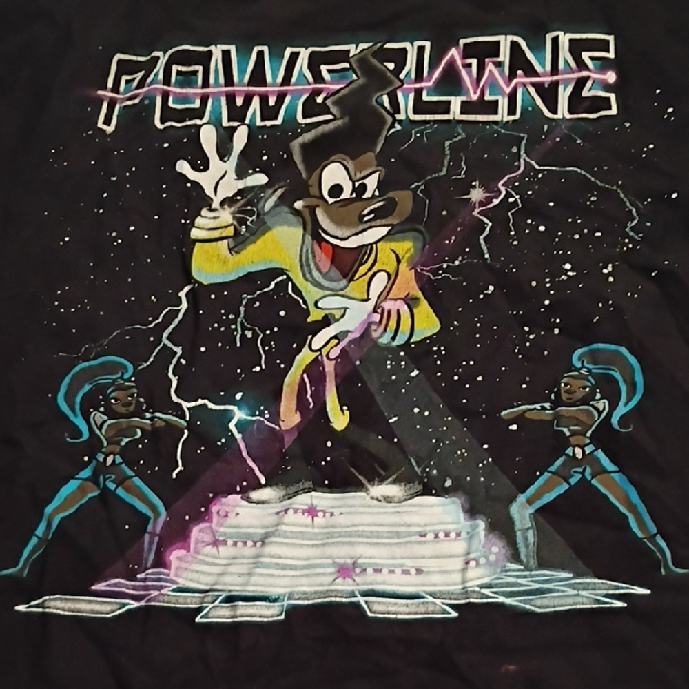 Disney Black Power Line, From Goofy Movie T-Shirt